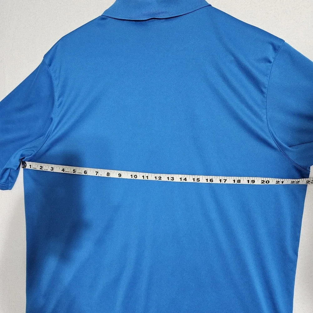 US Open 2014 Adidas Golf Polo Mens Large Blue Pinehurst No. 2